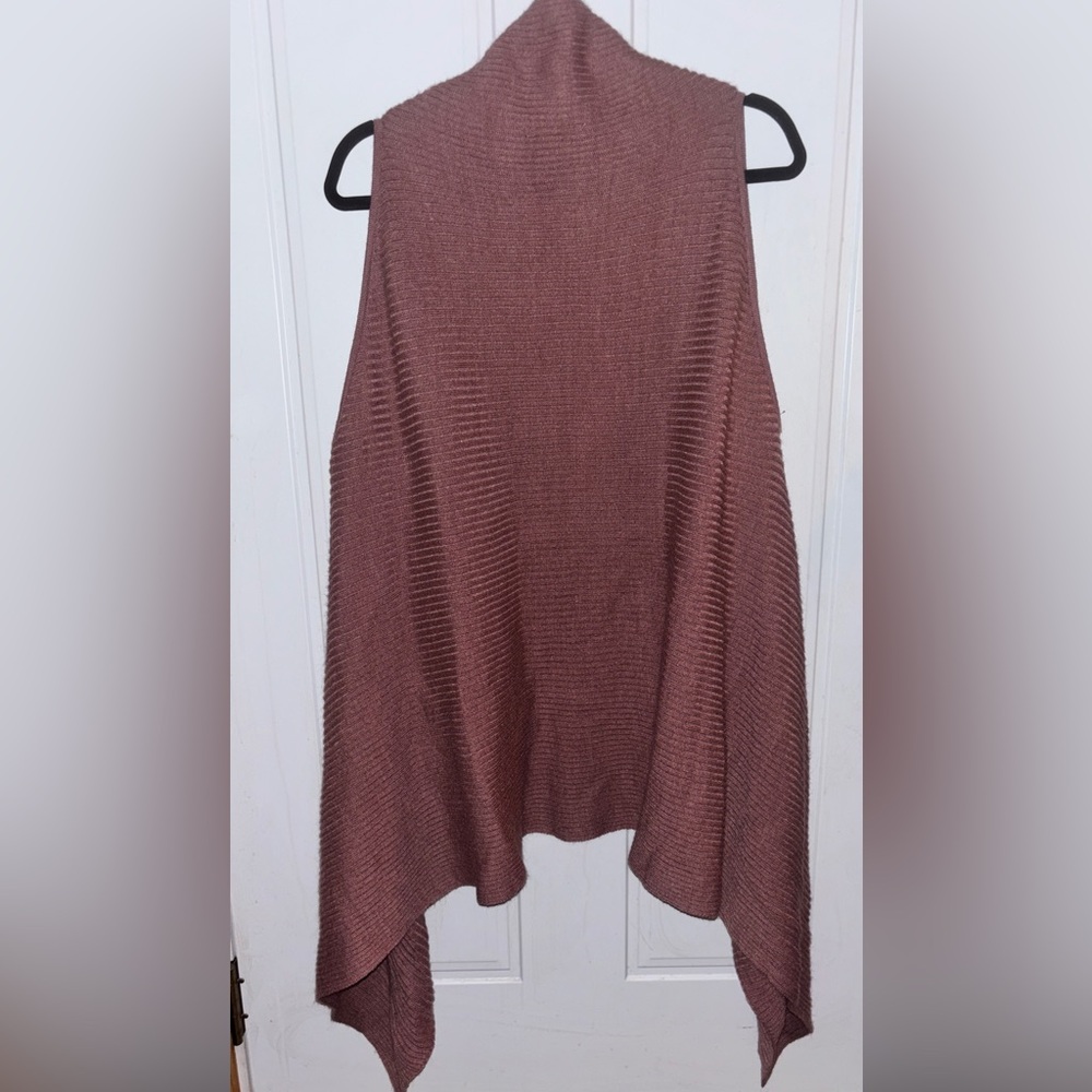 LOFT Mauve Open-Front Poncho - Picture 4 of 5
